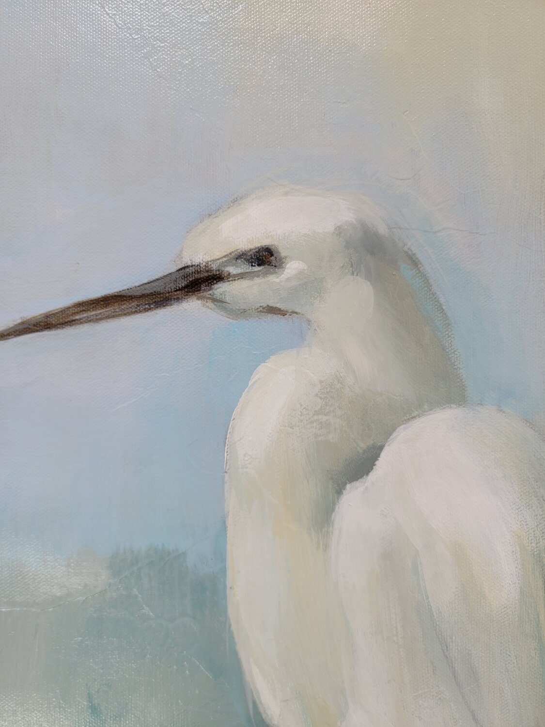 Heron by the Lake II - Detail 1