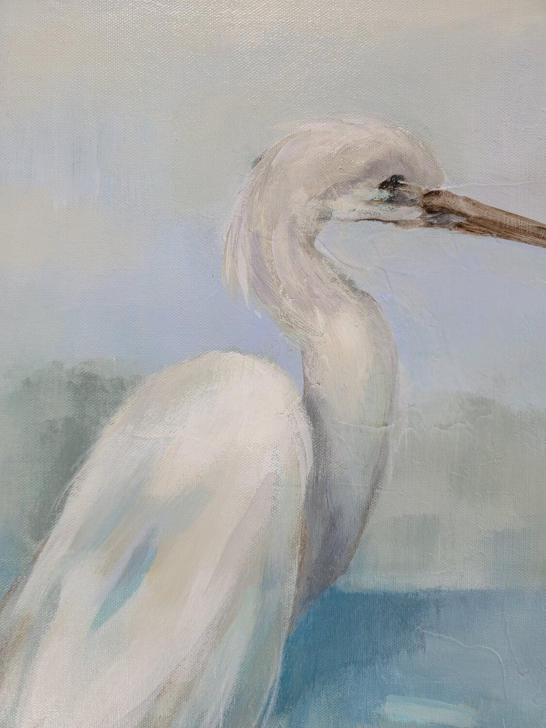Heron by the Lake I - Detail 1