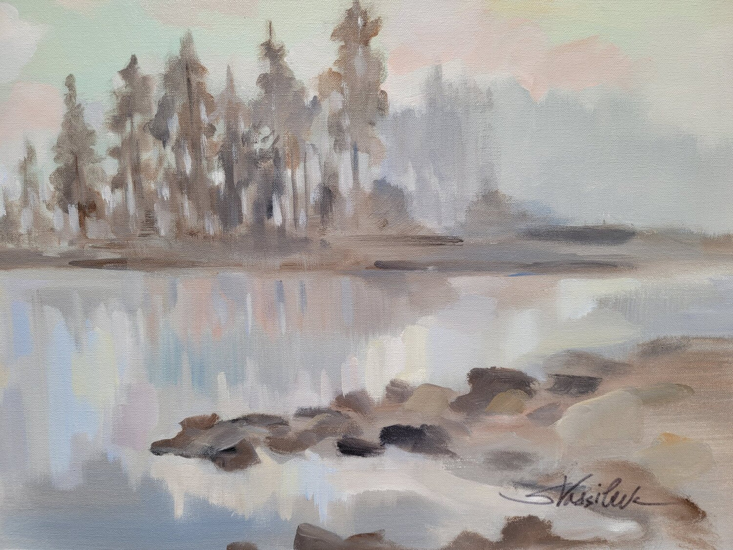 Lakeside Fog - Detail 1