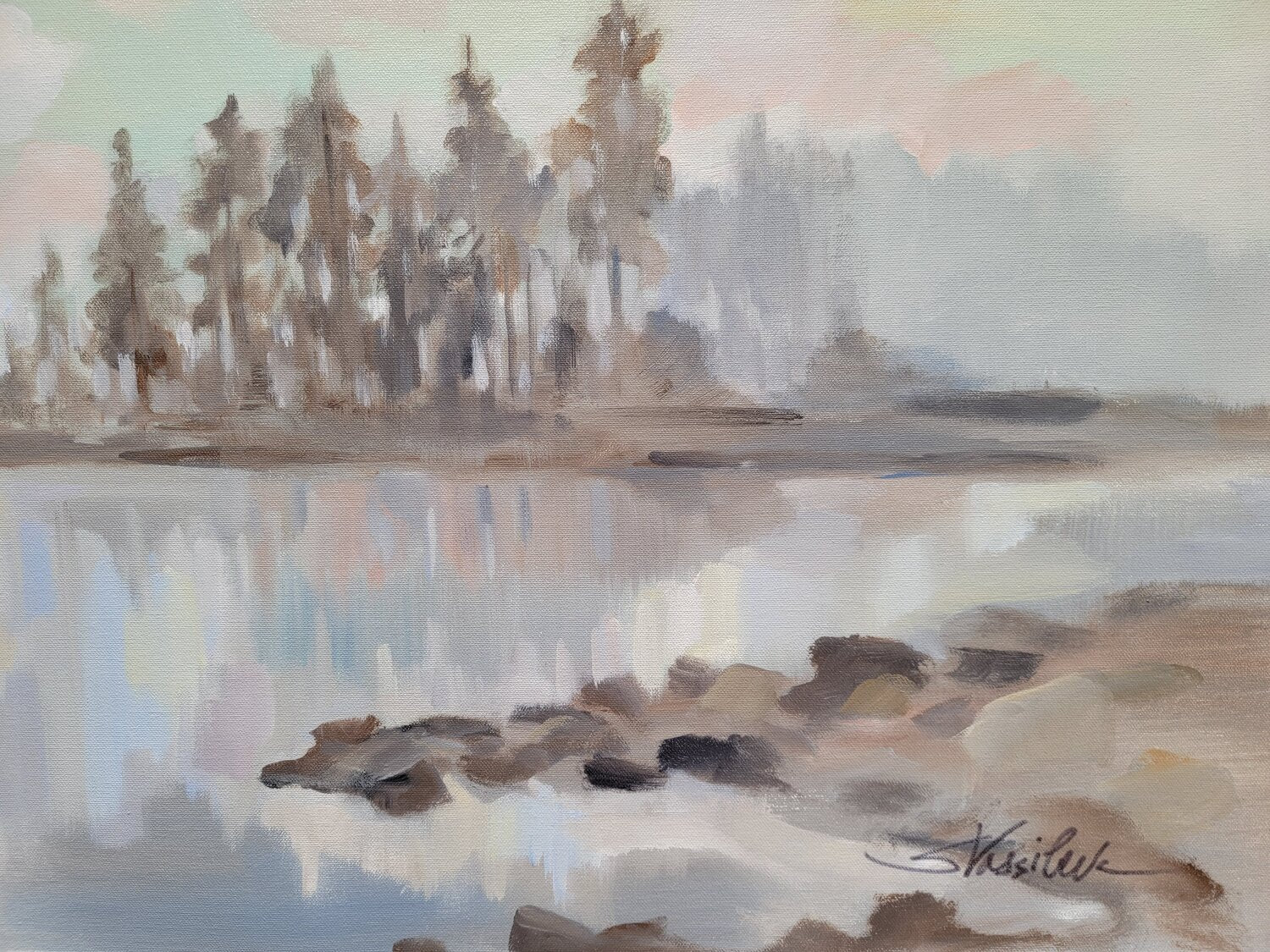 Lakeside Fog - Detail 1