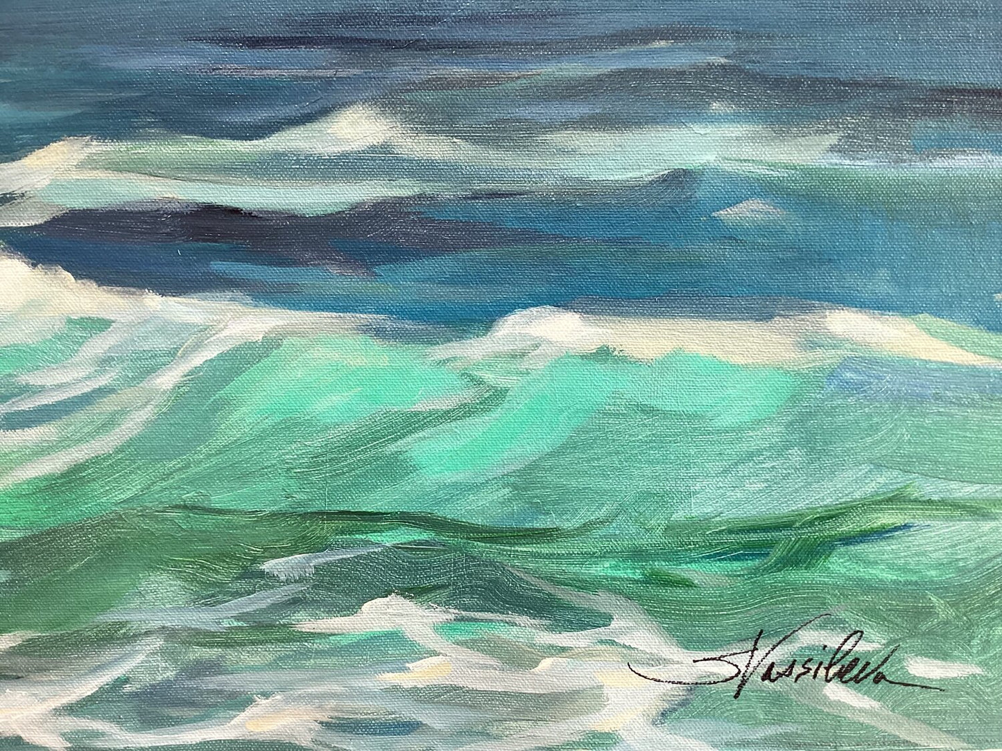 Emerald wave - Detail 1