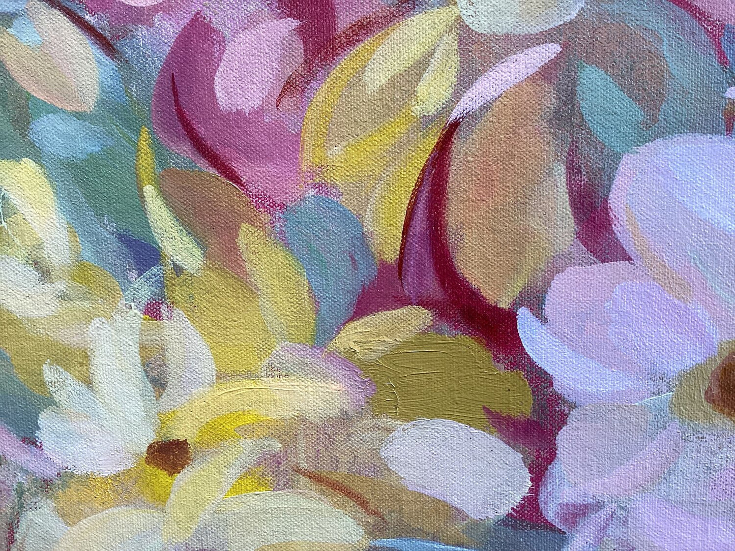 Magenta and Sage Floral - Detail 3