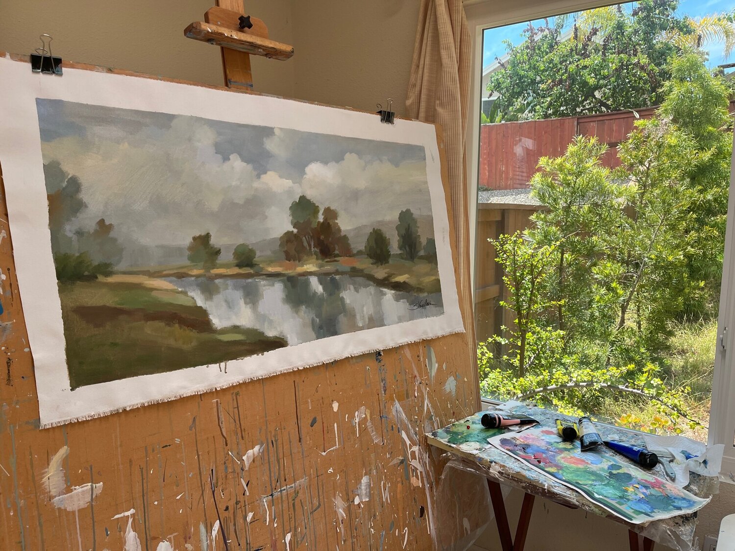 River and Clouds - Detail 1