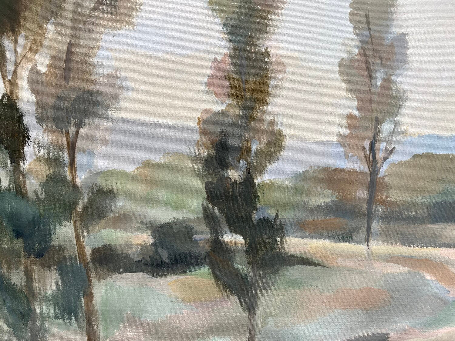 Poplars by the Road - Detail 3