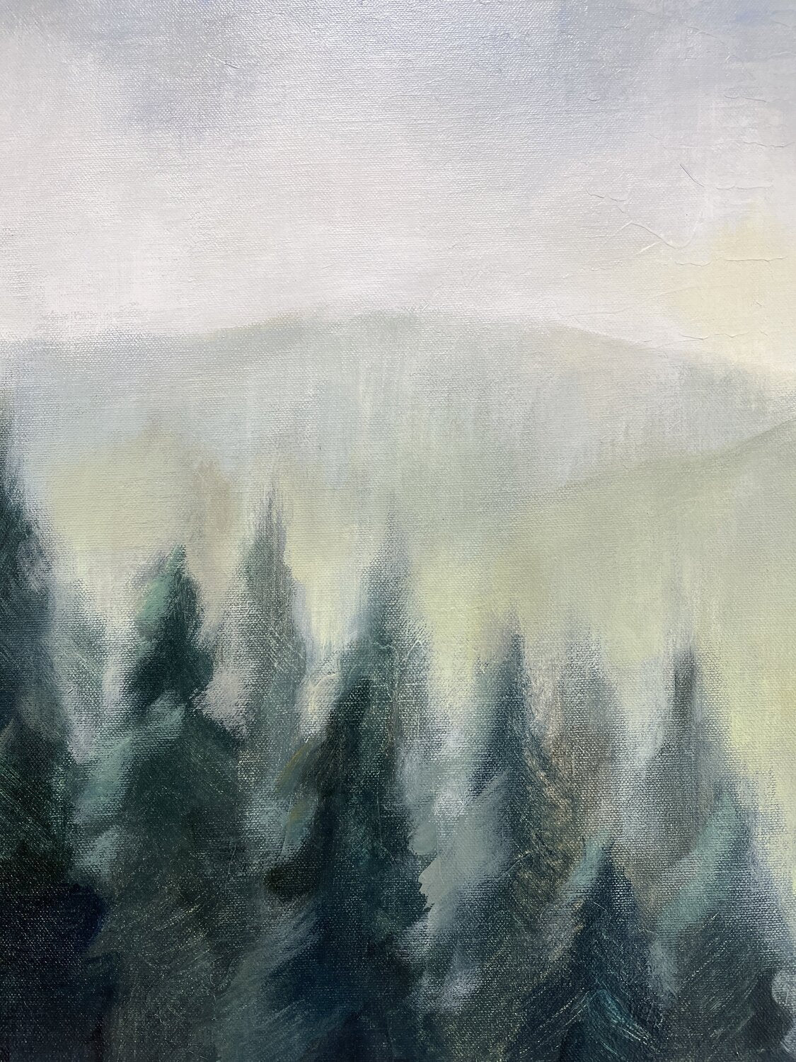 Pines in the Mist - Detail 3