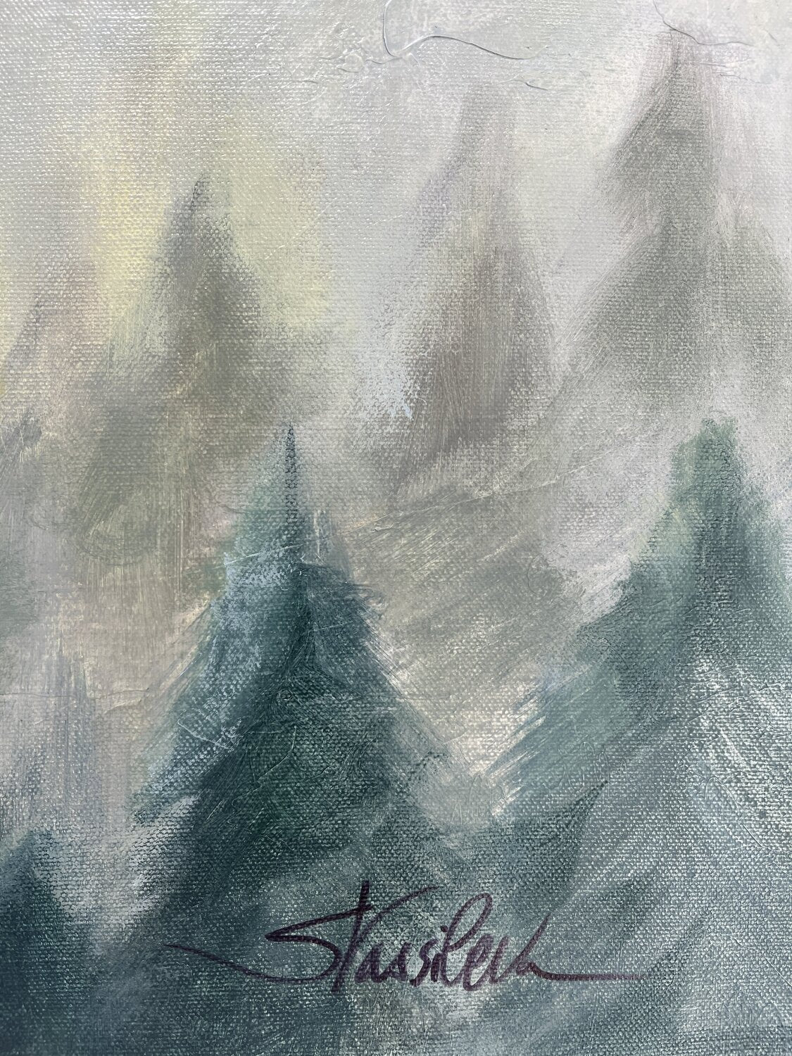 Pines in the Mist - Detail 1