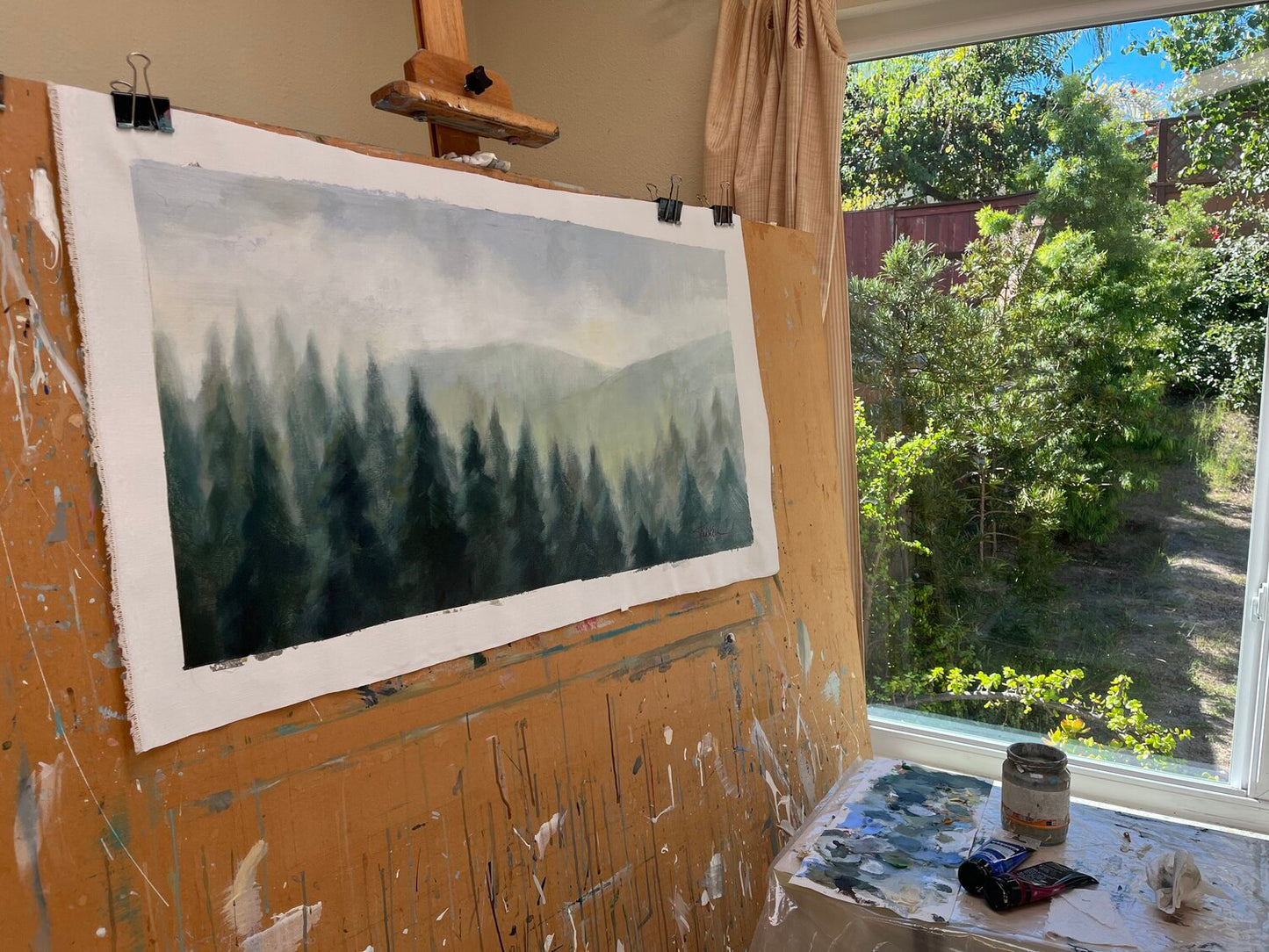 Pines in the Mist - Detail 4