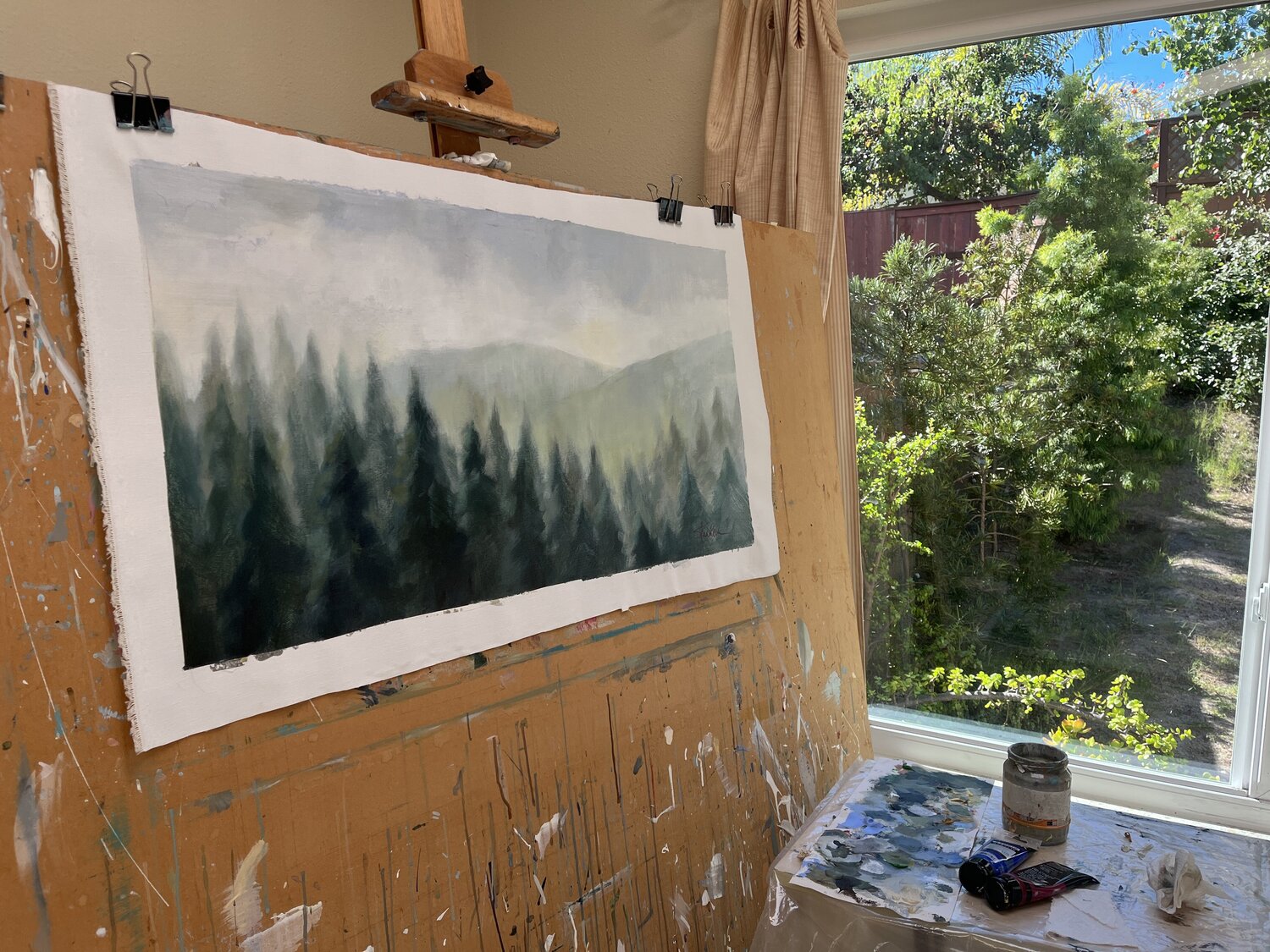 Pines in the Mist - Detail 4