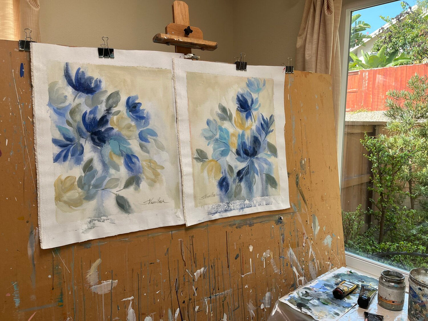 Sapphire Blue Floral I - Detail 3