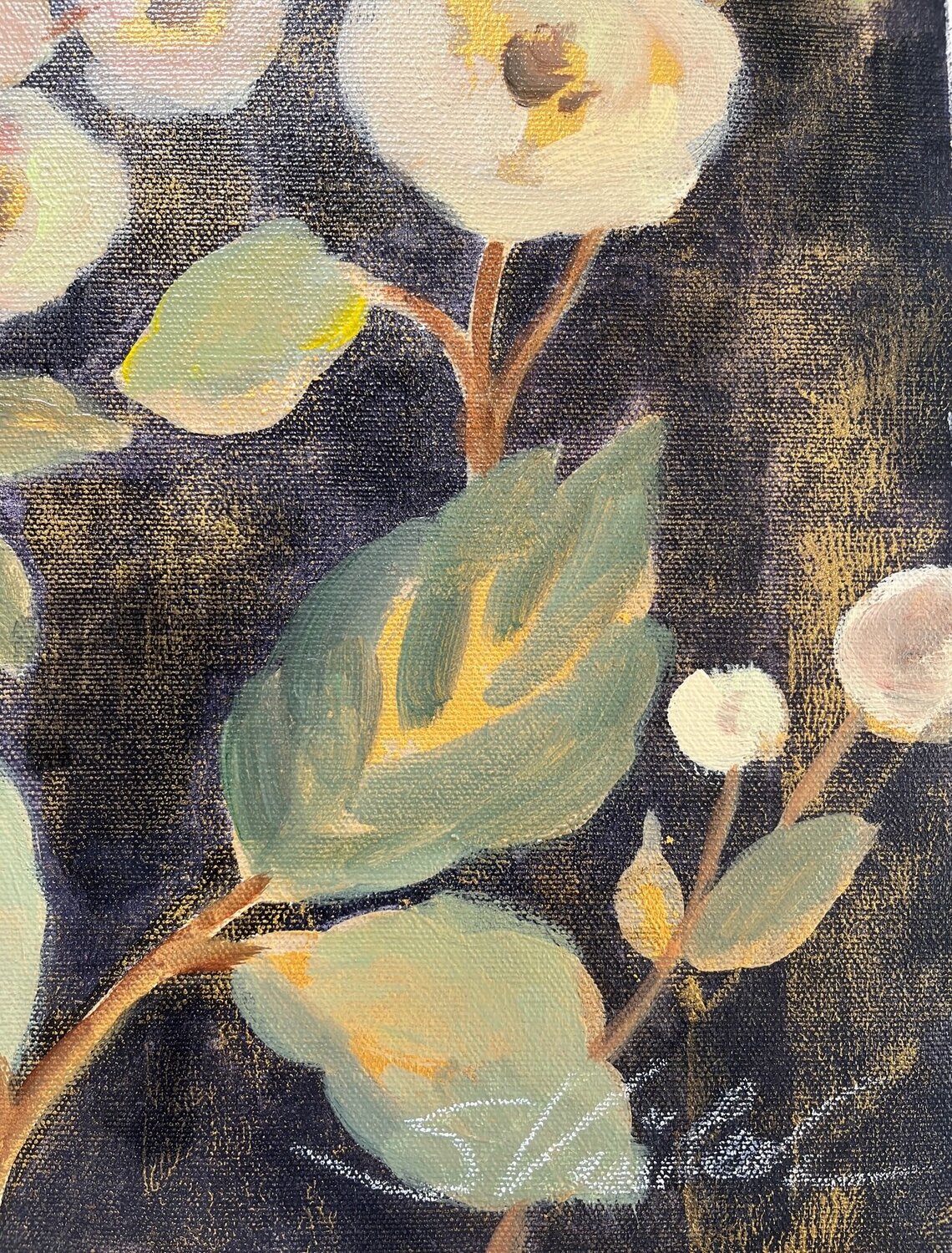 Indigo and Gold Branches II - Detail 1