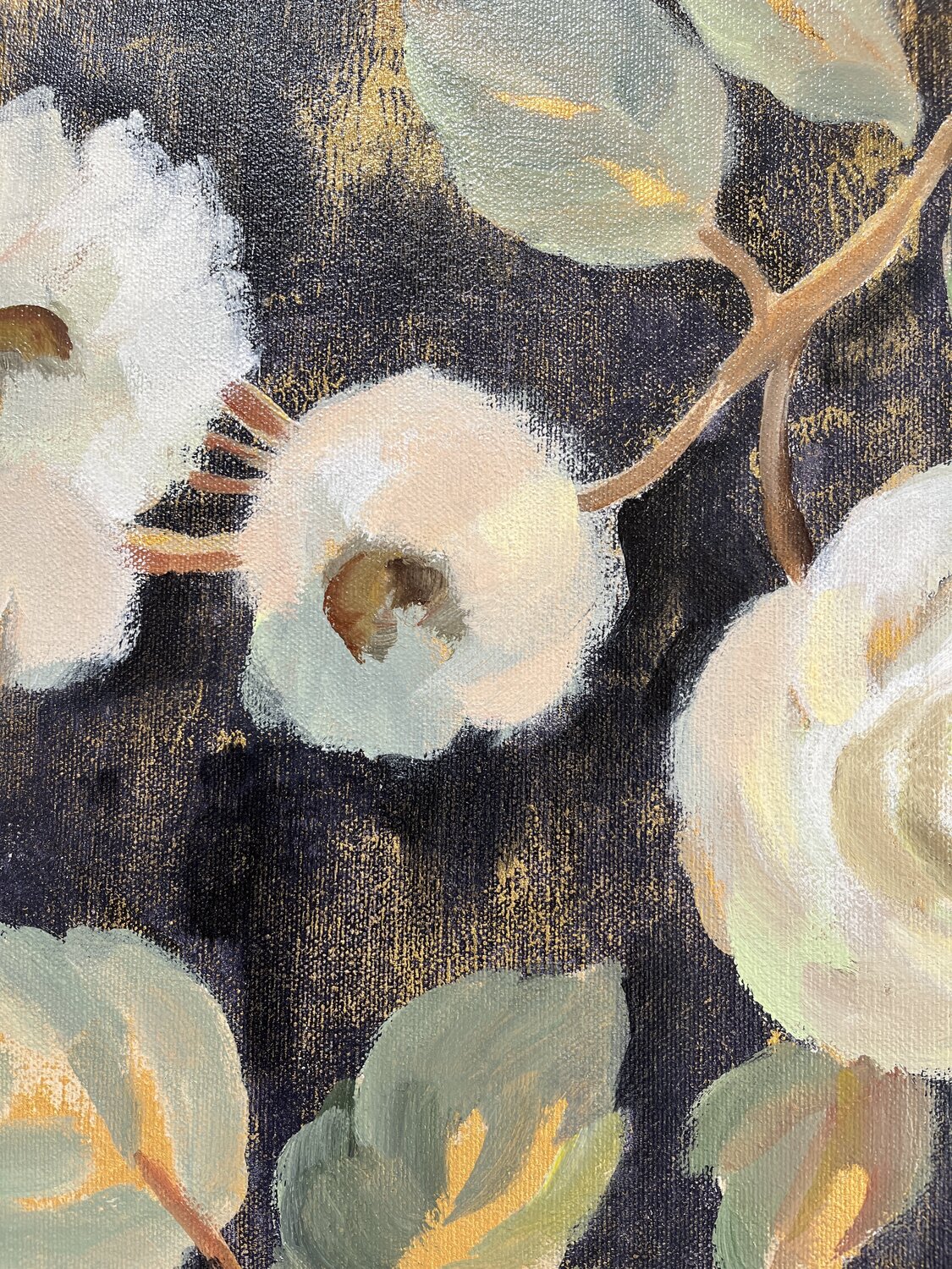 Indigo and Gold Branches I - Detail 2