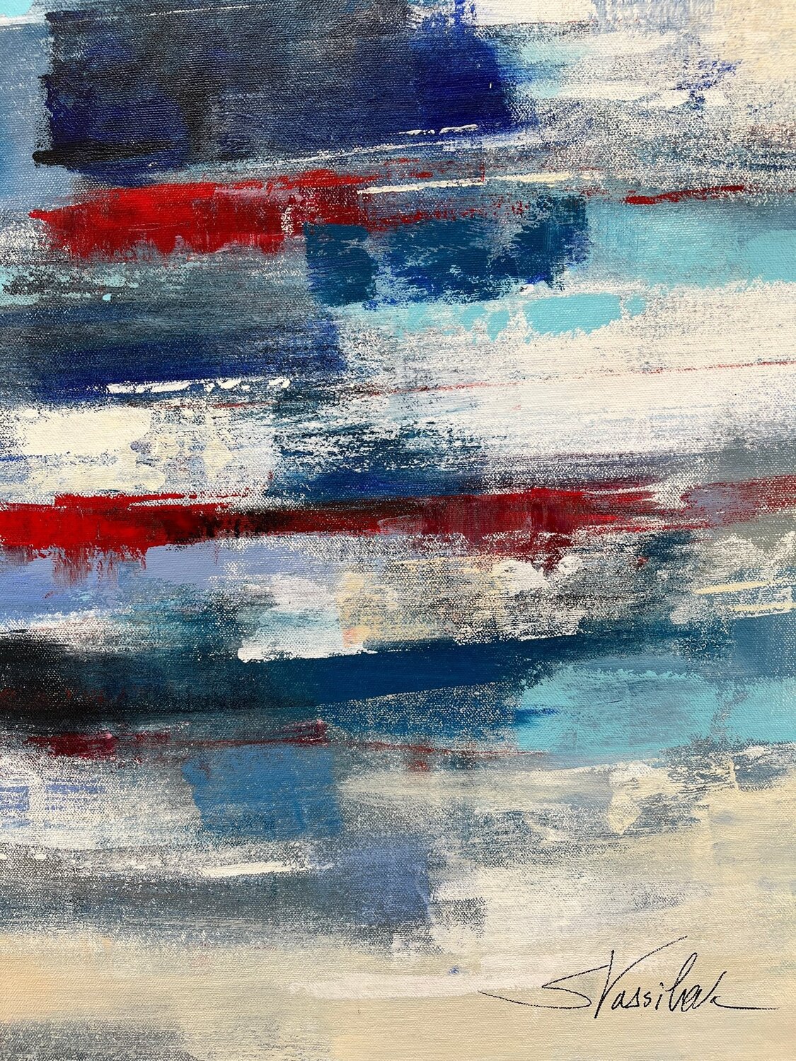 Crimson Ocean Wave - Detail 1