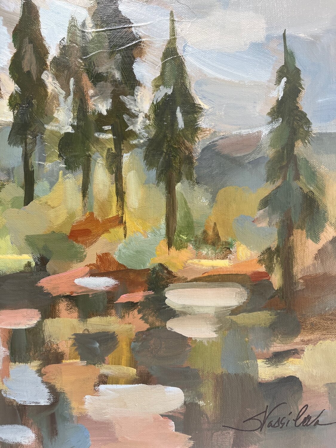 High Mountain Lake - Detail 1