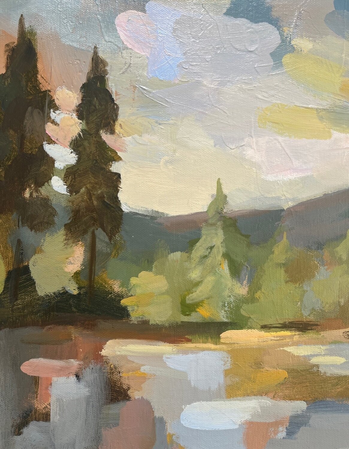 High Mountain Lake - Detail 2