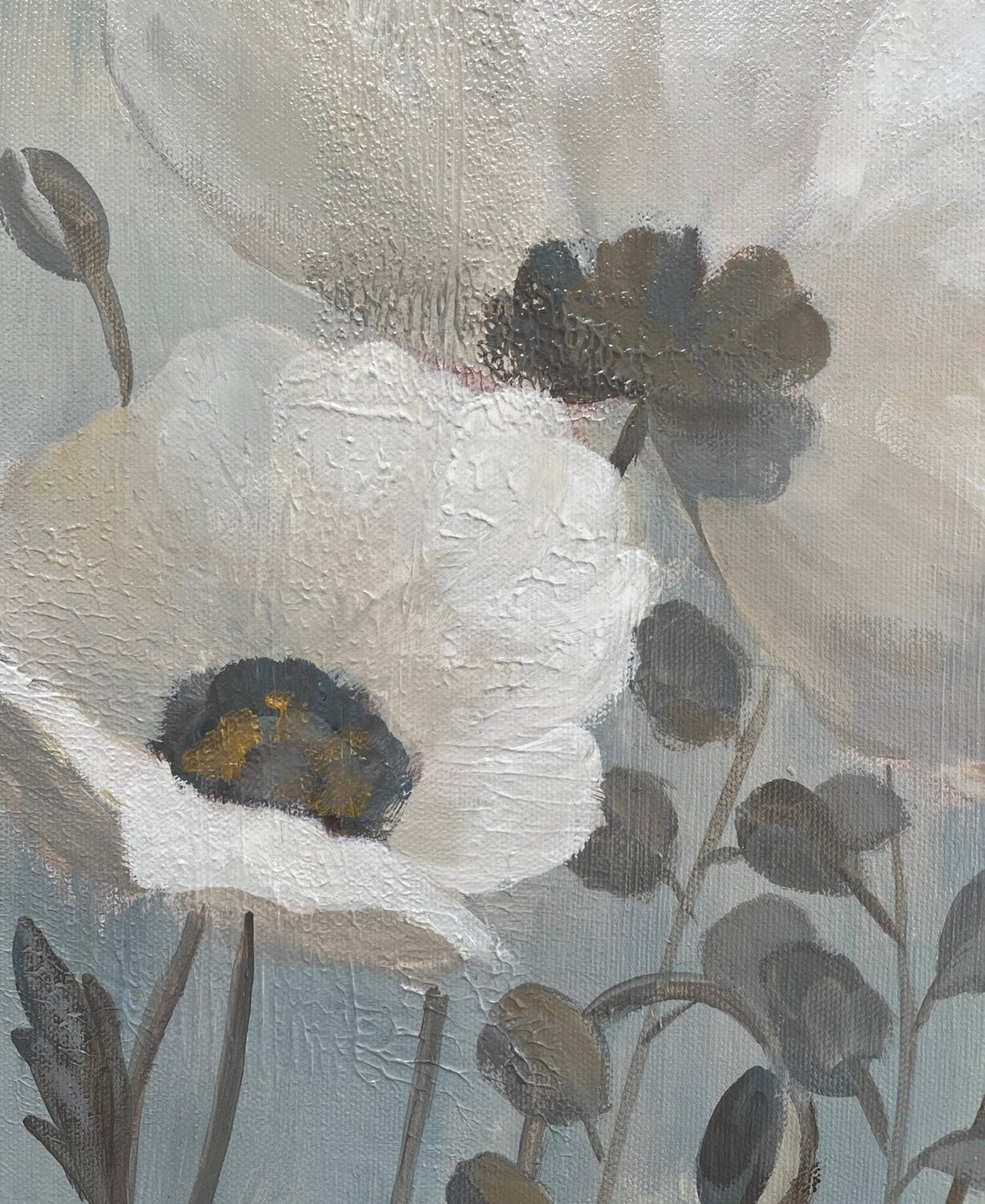 Poppies on Blue - Detail 2