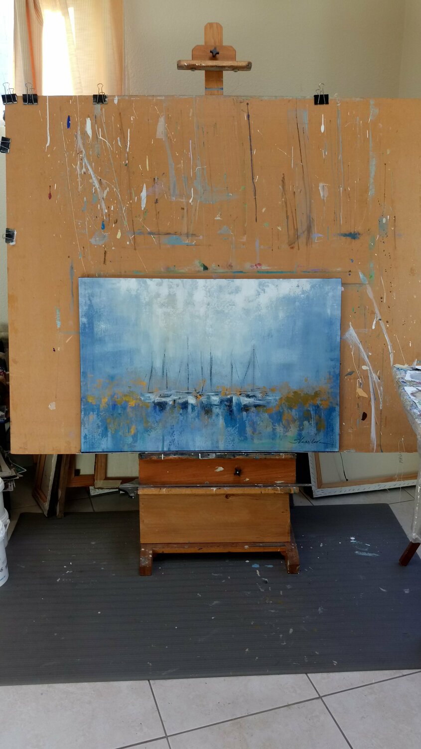 Boats at Dusk - Detail 3