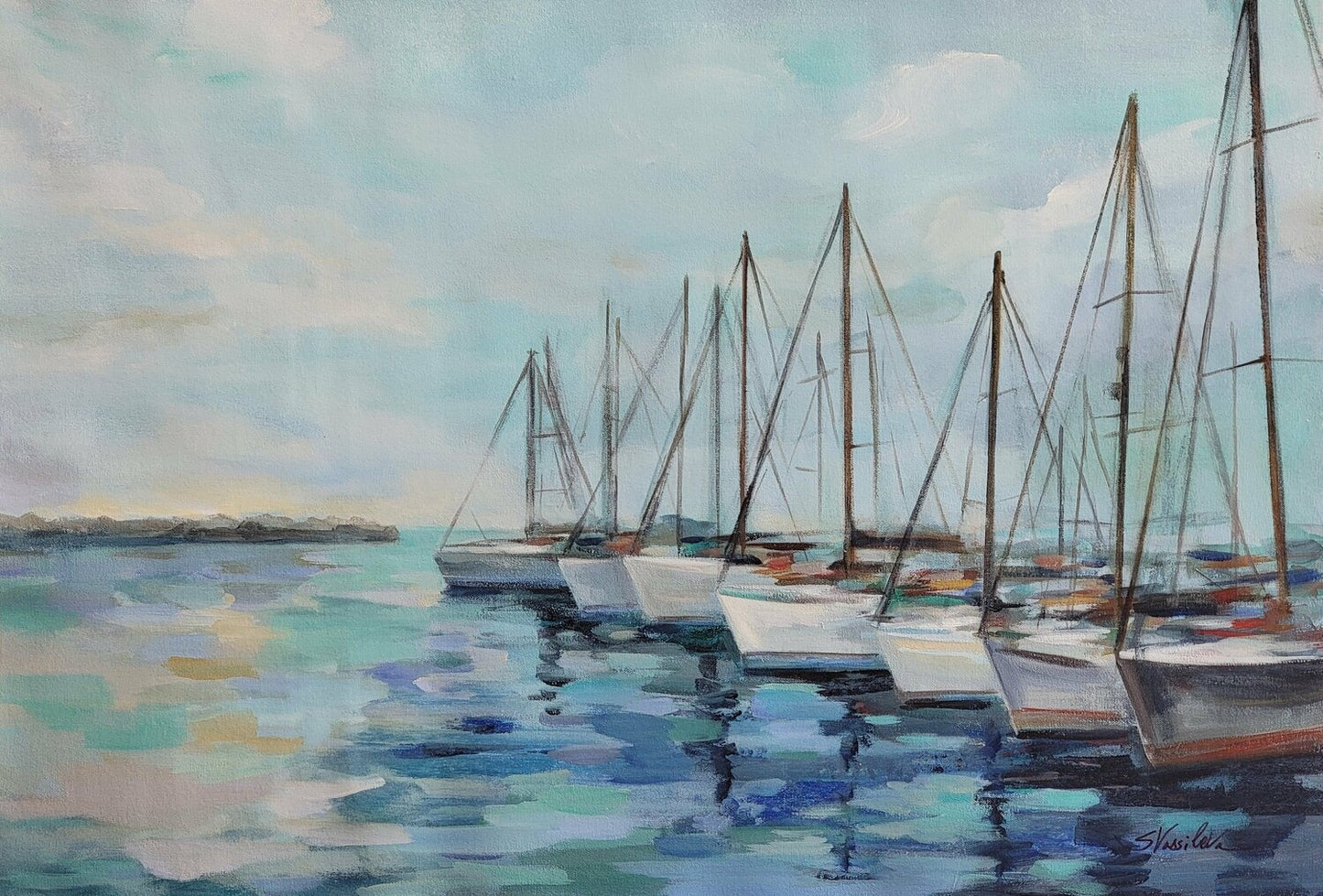 Wave-breaker and Boats - Detail 1