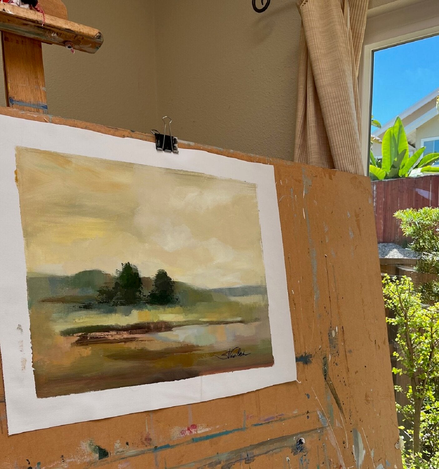 Muted Yellow Sky - Detail 3