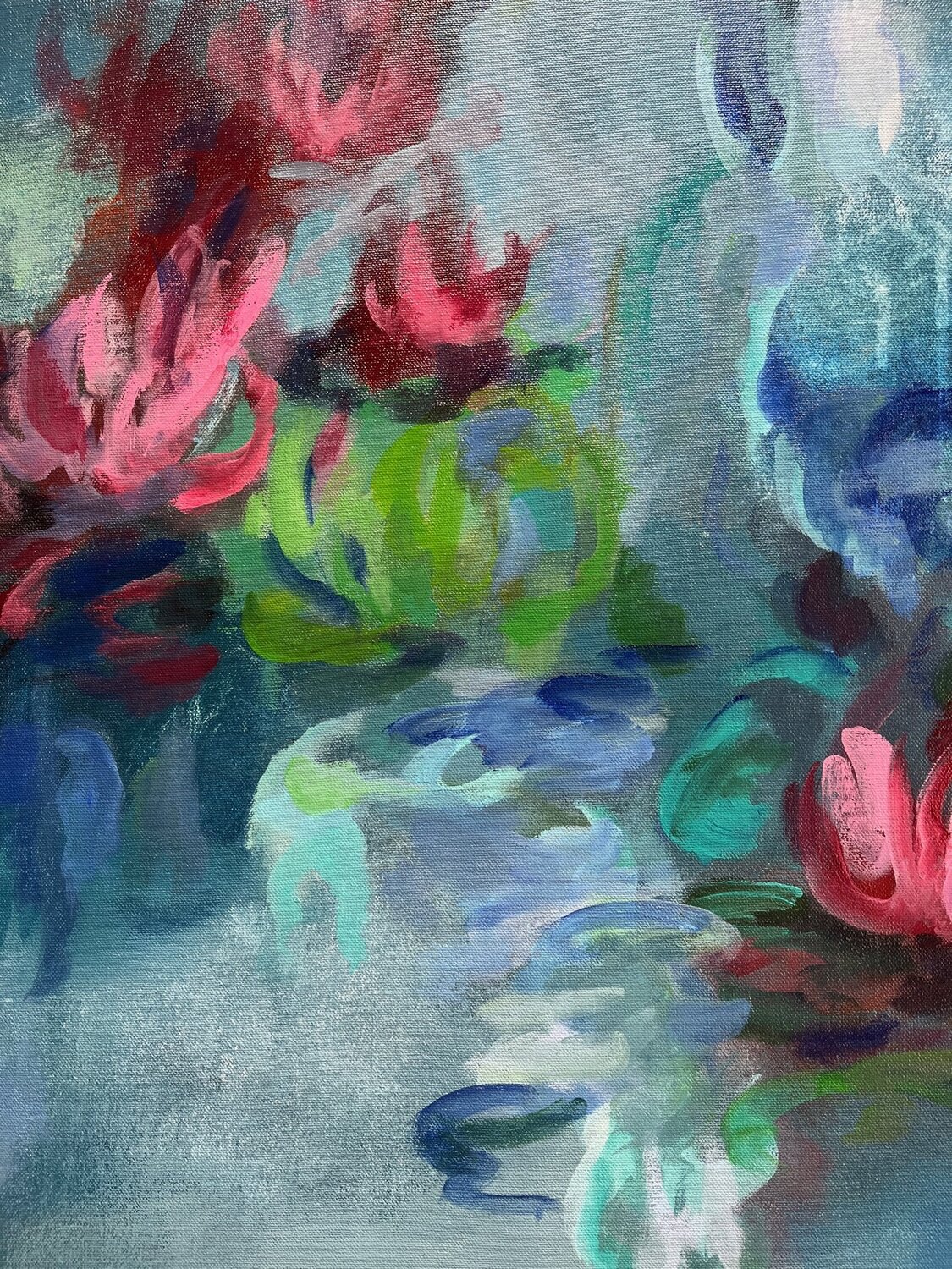 Waterlilies Evening - Detail 3