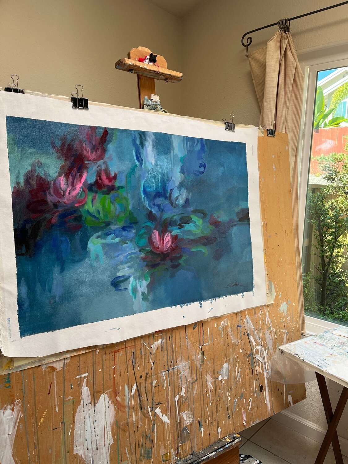 Waterlilies Evening - Detail 1