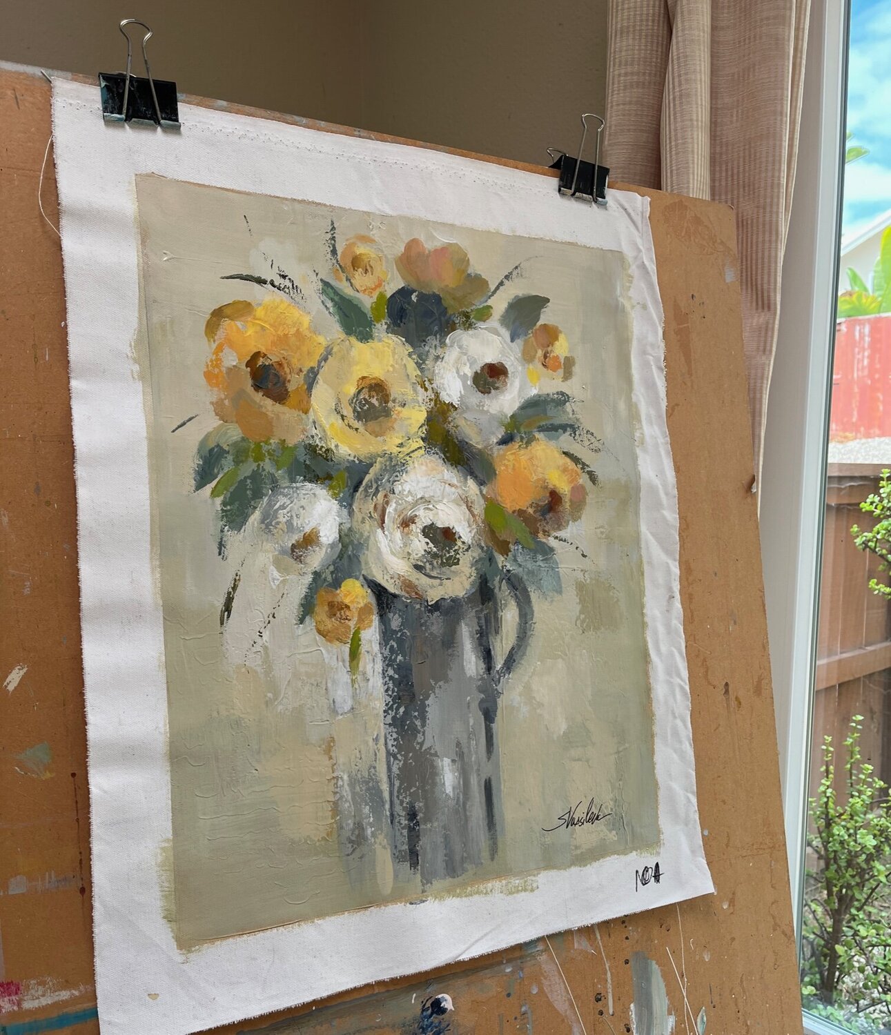 Flowers in a Jug - Detail 3
