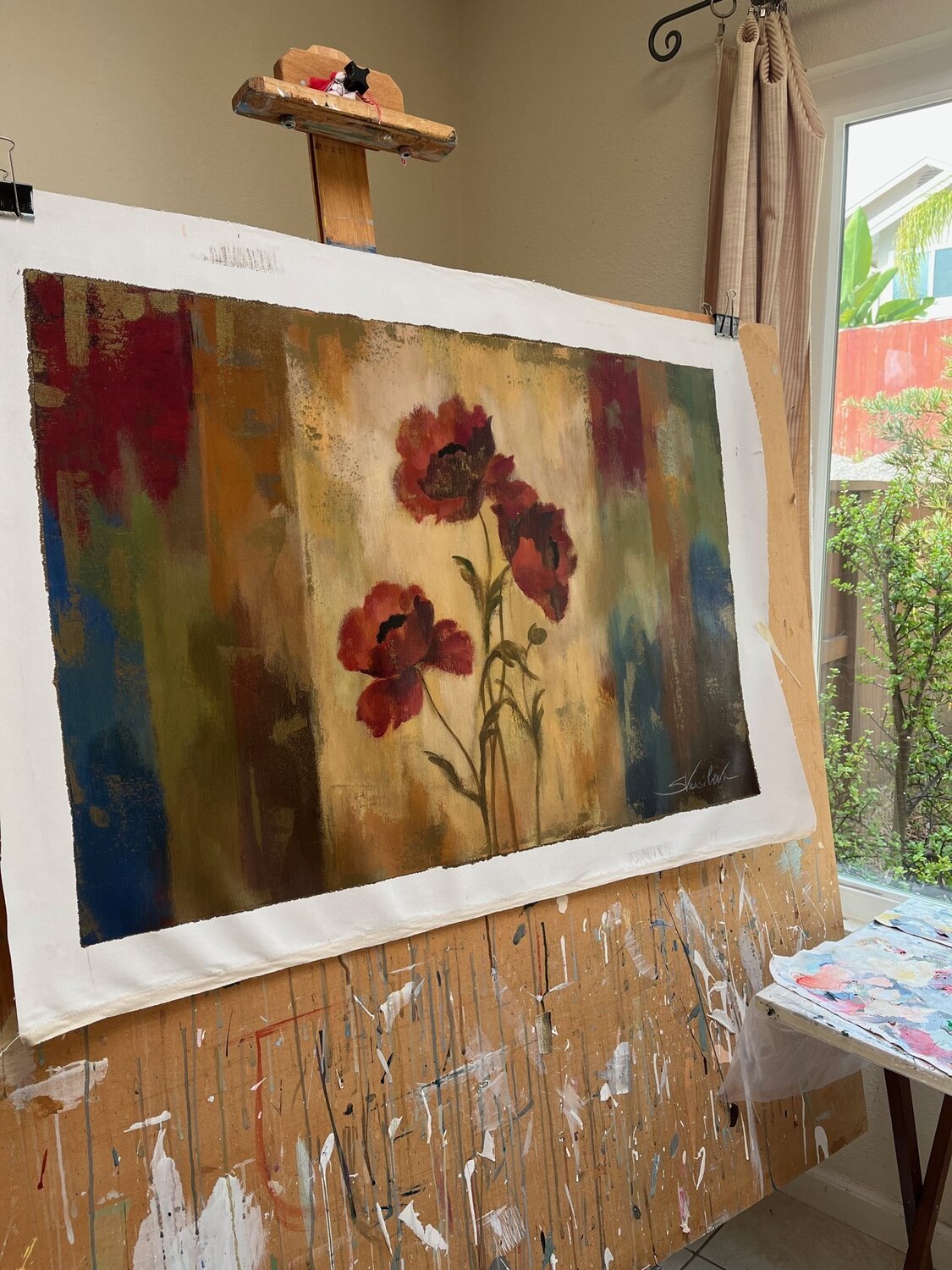 Poppies Tapestry - Detail 3