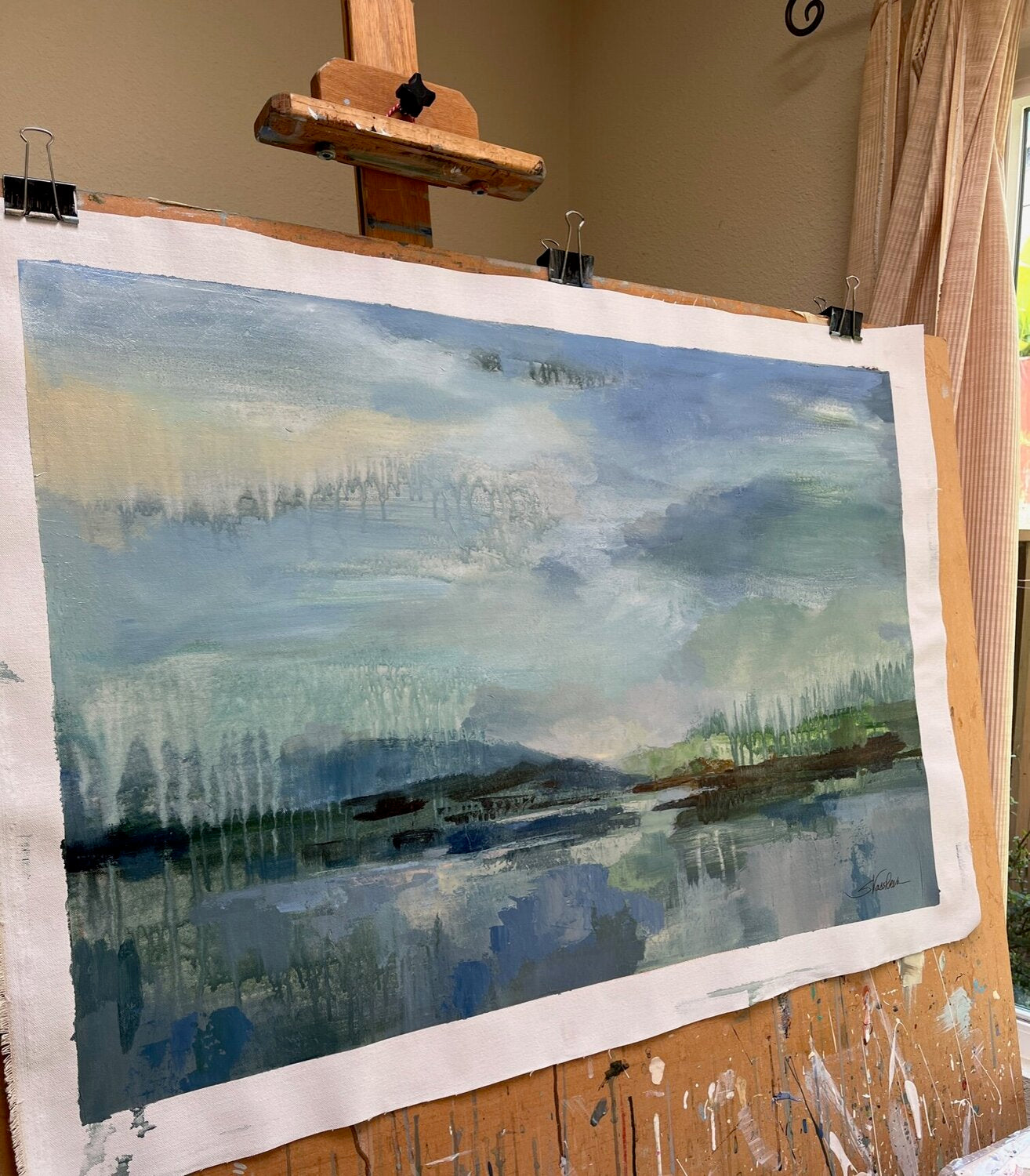 Rain over the Lagoon - Detail 3