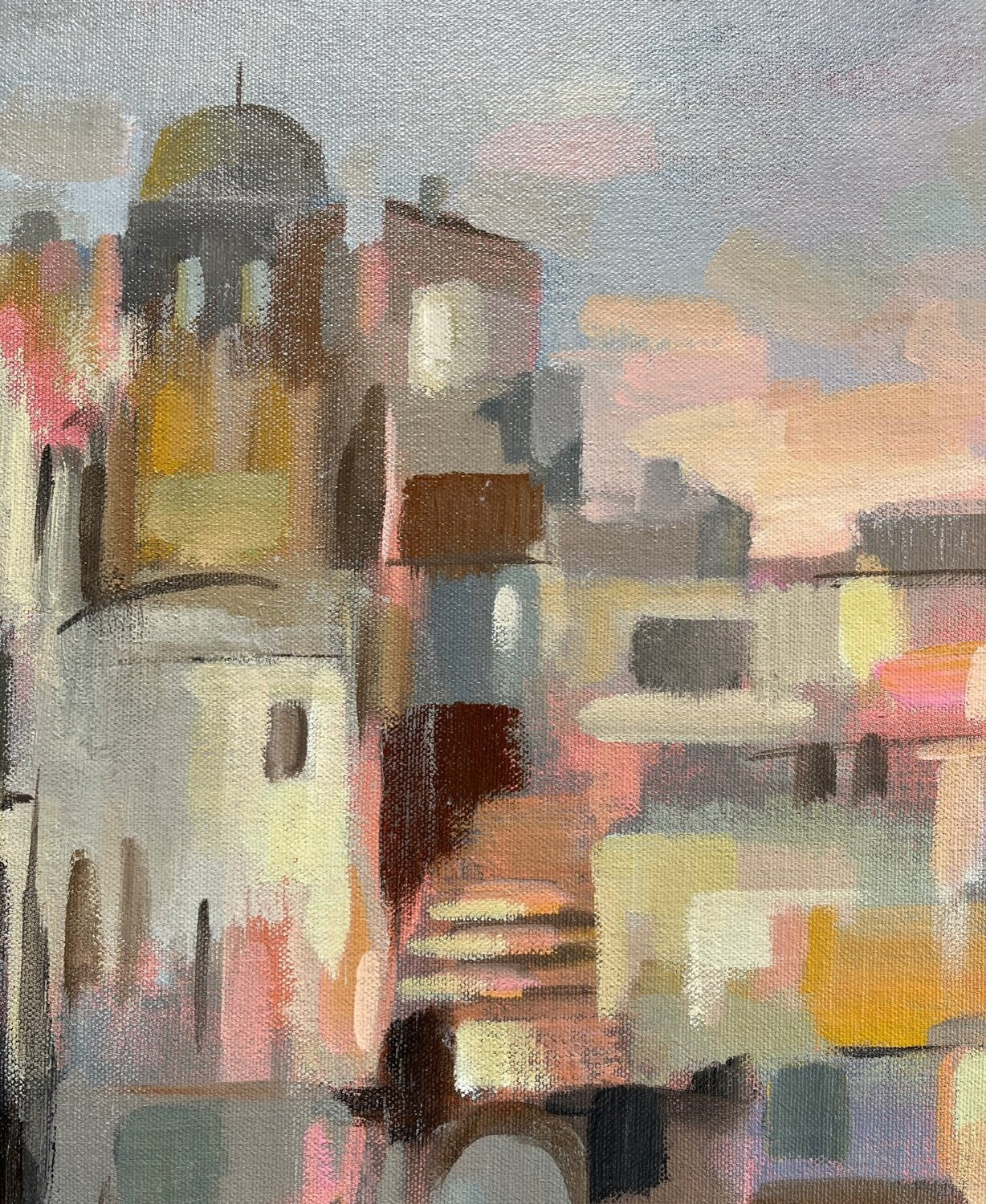 Village at Dawn - Detail 1