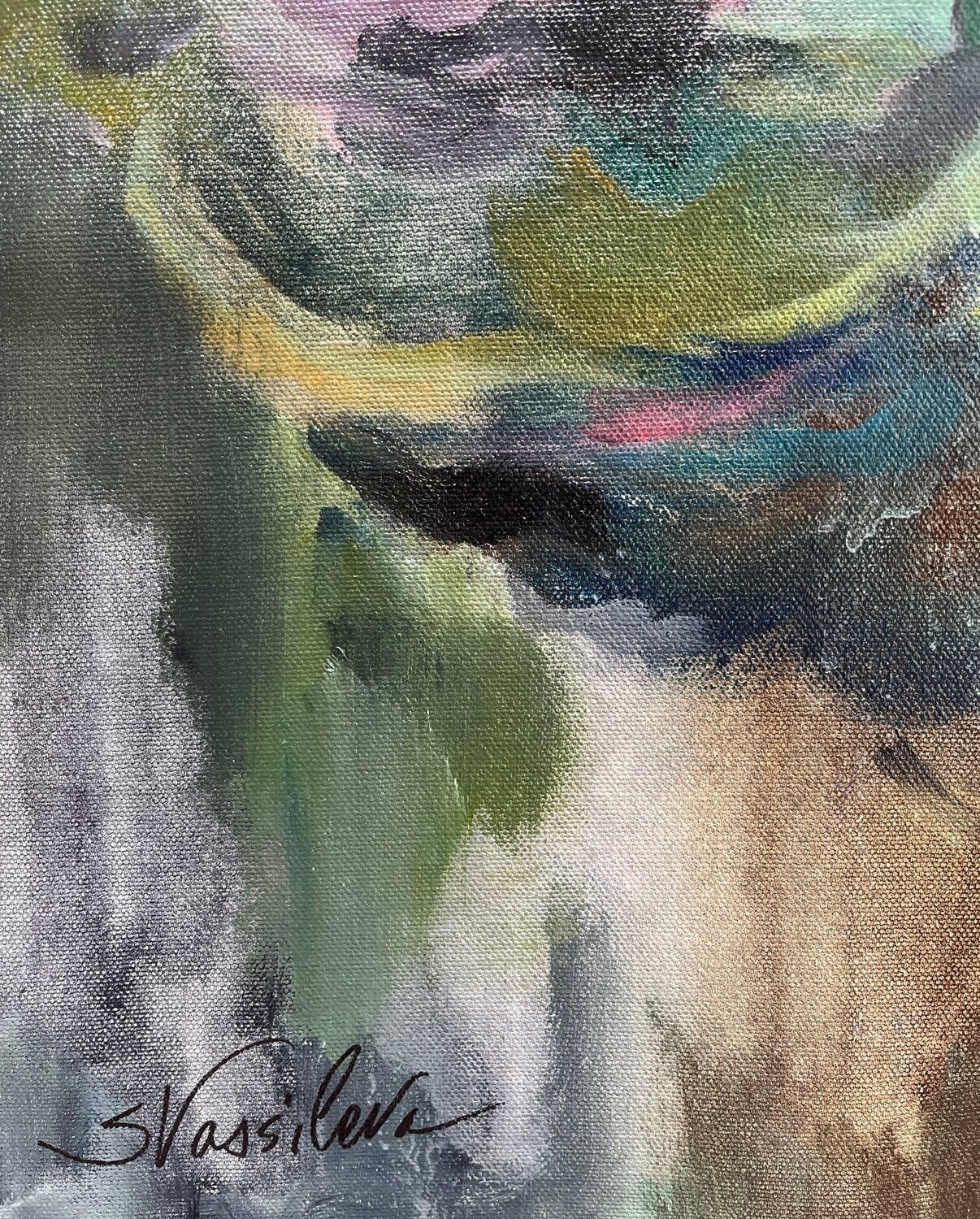 Pink Water Lilies I - Detail 1