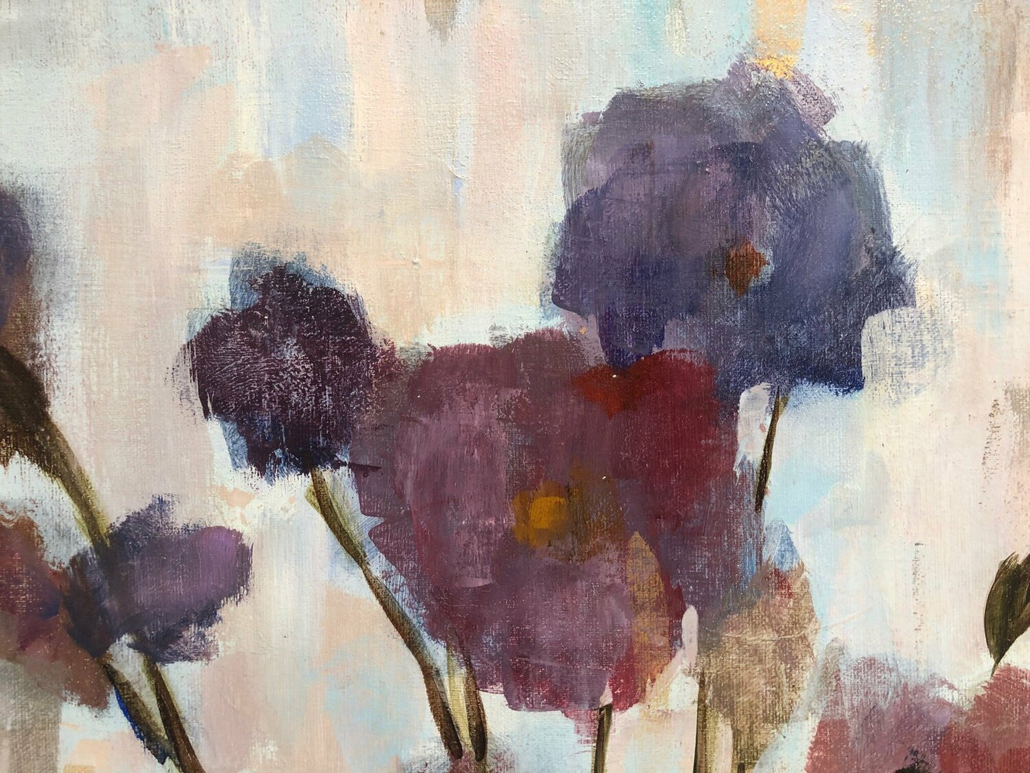 Abstracted Floral in Purple - Detail 1