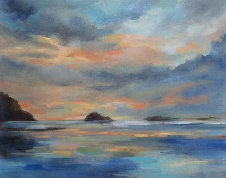 Pacific Sunset by Silvia Vassileva