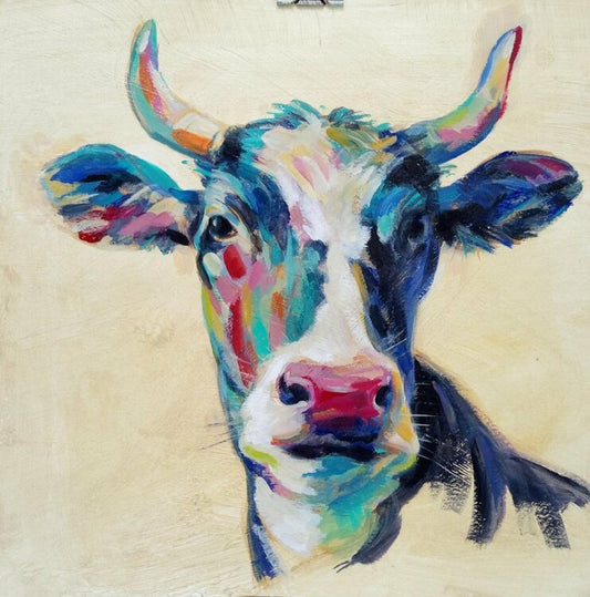 Colorful Cow by Silvia Vassileva